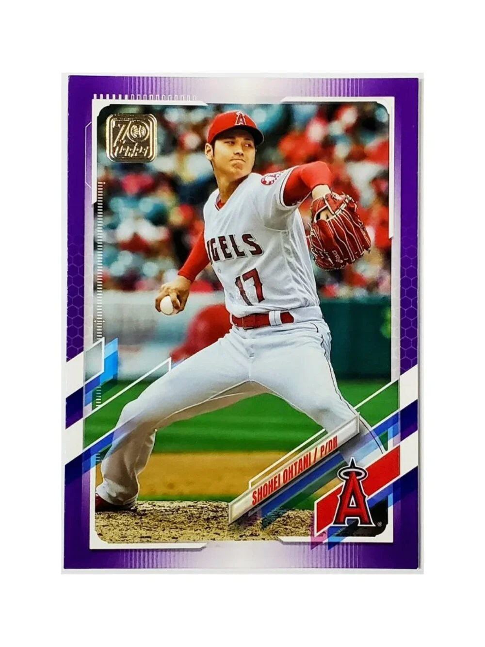 SHOHEI OHTANI PURPLE "MEIJER" VARIATION 2021 TOPPS #150, ANGELS, DODGERS, MVP! - Picture 3 of 3